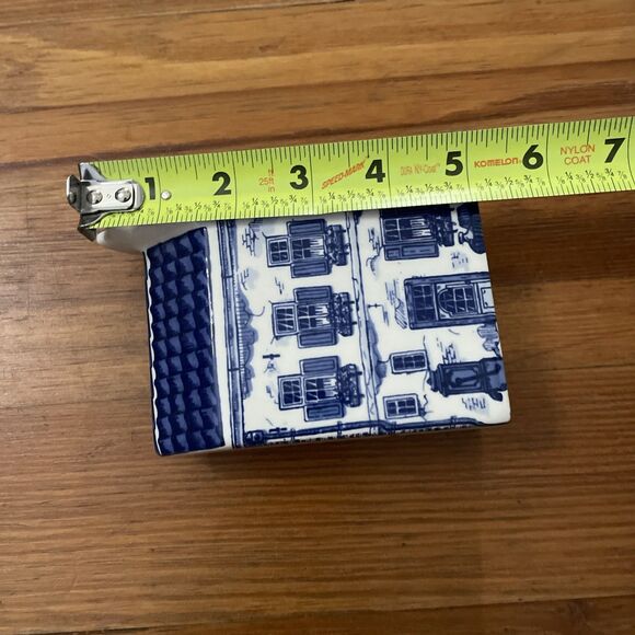 Delft Blue Hand-painted Miniature Tuit Gevel 1630 #5 Canal House Ceramic Holland - Picture 8 of 12